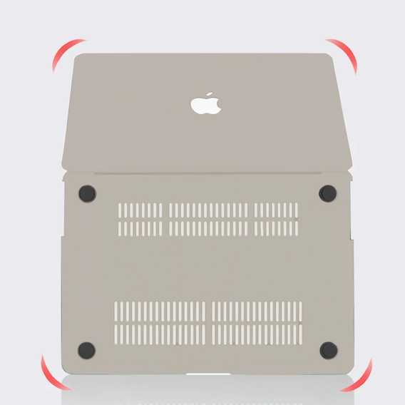 Puzdro pre MacBook Air 13 A2337 M1 A2179 A1932, HardShell, béžové