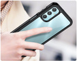 Obal na mobil pre Samsung Galaxy A25 5G, Fusion Hybrid, transparentné / čierne + 9H sklo