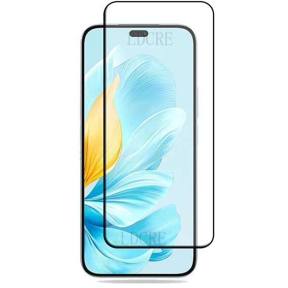 3D tvrdené sklo pre Honor 200 lite, čierny rám