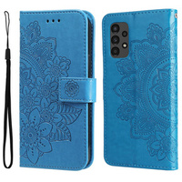 Klapkové puzdro pre Samsung Galaxy A13 4G, Mandala Flower, modré