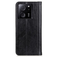 Obal na mobil pre Xiaomi 13T / 13T Pro, Wallet Litchi Leather, čierne