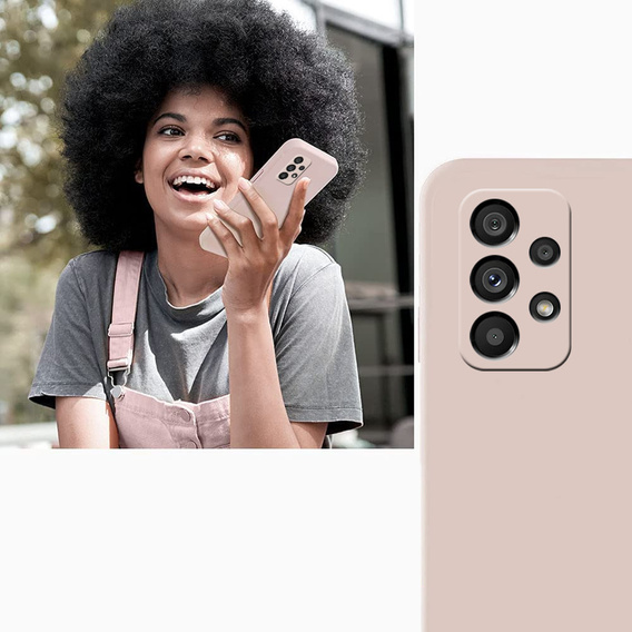 Obal na mobil pre Samsung Galaxy A53 5G, Silicone Lite, ružové