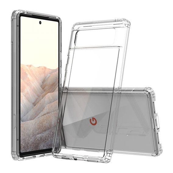 Obal na mobil pre Google Pixel 6, Fusion Hybrid, priehľadné