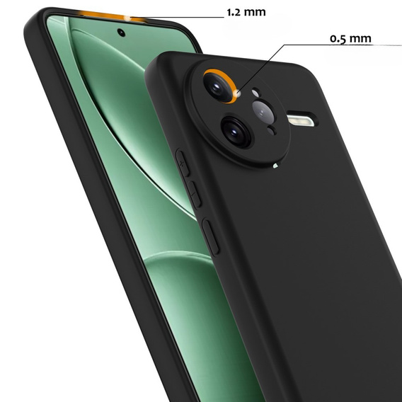 Obal na mobil pre Xiaomi Poco F7 Ultra, Silicone MagSafe, čierne
