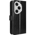 Klapkové puzdro pre Honor 400 Pro 5G, Crazy Horse Wallet, čierne