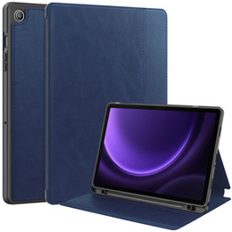 Puzdro pre Samsung Galaxy Tab S10 Lite / S10 FE / S9 FE, Business Card and Pen Slot, modré