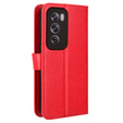 Klapkové puzdro pre Oppo Reno 12, Crazy Horse Wallet, červené
