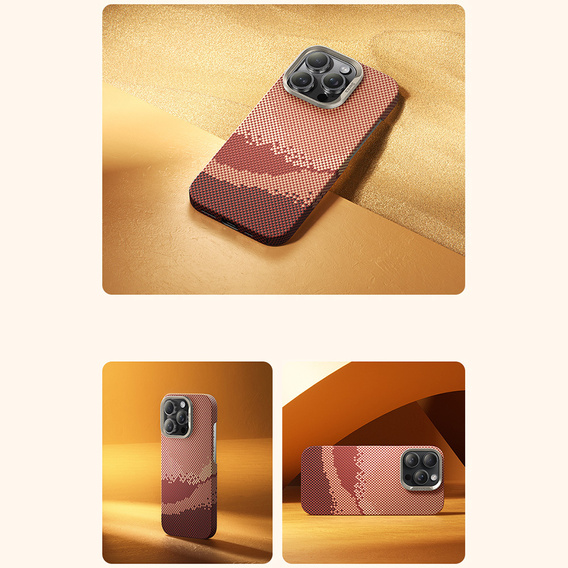 Puzdro Benks Magnetic Golden Tide Kevlar 600D pre iPhone 16 Pro