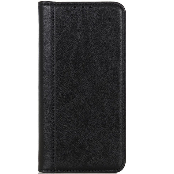 Obal na mobil pre Samsung Galaxy S24+ Plus, Wallet Litchi Leather, čierne