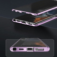 Puzdro pre Samsung Galaxy S24 Ultra, Magnetic Dual Glass, fialové