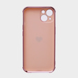 Obal na mobil pre Apple iPhone 13, Electro heart, ružové rose gold