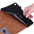 Puzdro pre Samsung Galaxy Tab S6 Lite, Classic, s priestorom pre stylus, hnedé