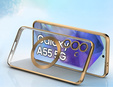Puzdro pre Samsung Galaxy A55 5G, Electro MagSafe, zlaté + sklo na displej