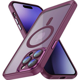 Puzdro pre iPhone 14 Pro Max, ERBORD Impact Guard, MagSafe, bordové