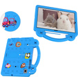 Detské puzdro pre Samsung Galaxy Tab S6 Lite 10.4 2020/2022 / Tab A7 2020 T500 / T505 / Tab S6 T860/T865, Cute Patterns, so stojanom, modré