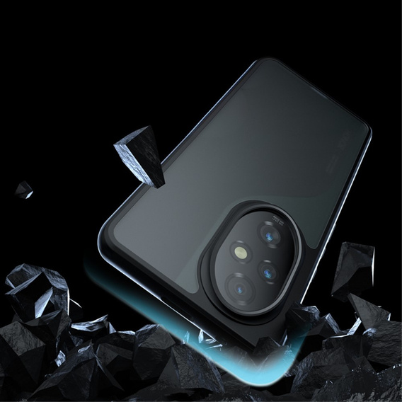 Obal na mobil pre Honor 200 Pro 5G, Fusion Hybrid, transparentné / čierne