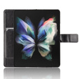 Klapkové puzdro pre Samsung Galaxy Z Fold3 5G, Crazy Horse Wallet, čierne