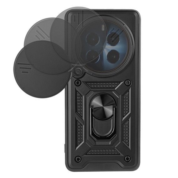 Obal na mobil pre Realme 12 Pro 5G / 12 Pro+ 5G, CamShield Slide, čierne