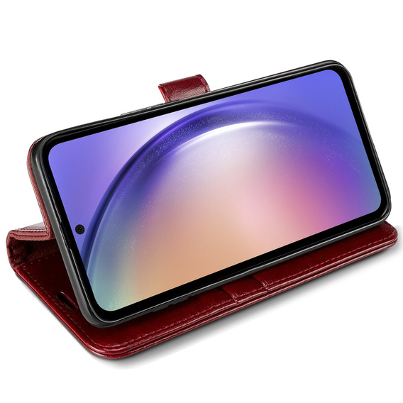 Klapkové puzdro pre Samsung Galaxy A54 5G, Wallet, do MagSafe, červené