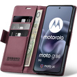 ERBORD Lesklá peňaženka Litchi s chlopňou pre Motorola Moto G86 5G / G86 Power 5G