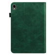 Puzdro pre Samsung Galaxy Tab S10 Lite / S10 FE / S9 FE / S9, Classic, s priestorom pre stylus, zelený