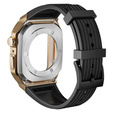 Silikónový remienok s puzdrom pre Apple Watch 1/2/3/4/5/6/7/8/9/10/SE/Ultra/Ultra 2 42/44/45/49MM
