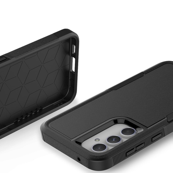 Pancierované puzdro pre Samsung Galaxy S23 FE, Dual Shockproof, čierne