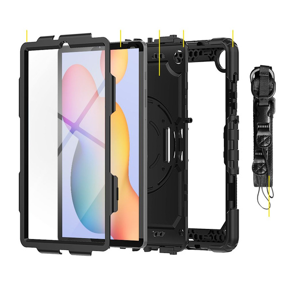Obrnené puzdro pre Samsung Galaxy Tab S6 Lite 2020 P610/P615 / S6 Lite 2022 10.4, ochranné 360 so slotom na stylus, modré