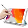 Puzdro pre iPad 10.2 2019/2020/2021, Smartcase Hybrid, so slotom na stylus, Marble zelený