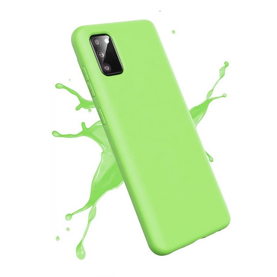 Obal na mobil pre Samsung Galaxy A02s, Silicone Lite, svetlozelené