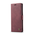 CASEME puzdro pre Samsung Galaxy Note 10 Plus/5G, Leather Wallet Case, červené