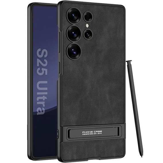 Puzdro pre Samsung Galaxy S25 Ultra, GKK Leather, čierne