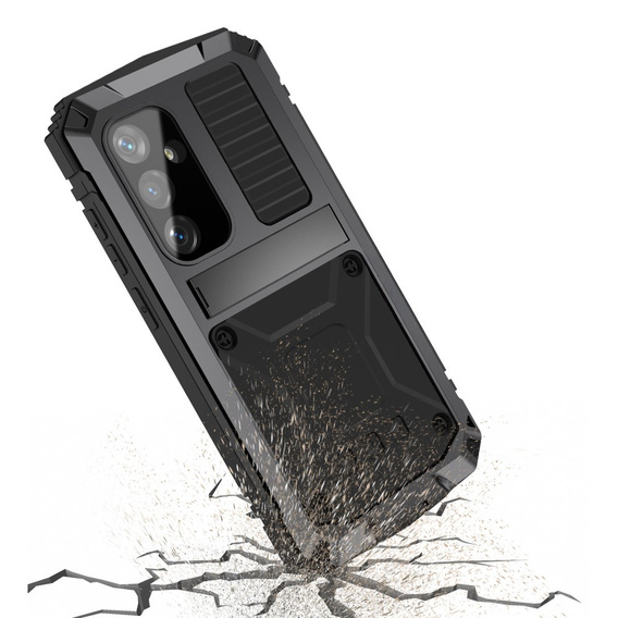 Obrnené puzdro pre Samsung Galaxy S25+ Plus, R-JUST, čierne