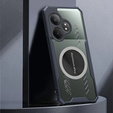 Puzdro pre Realme GT 6 / 6T, s magnetickým štítkom, transparentné / čierne
