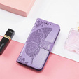 Klapkové puzdro pre T Phone 3 5G, Butterfly, fialové