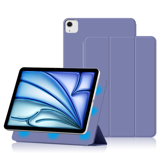 Puzdro pre Apple iPad Air 13" 6 gen. 2024 (A2836, Magnetic smartcase, fialové
