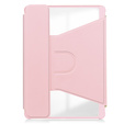 Puzdro s klávesnicou pre Samsung Galaxy Tab S9, Rotary 360° Leather, ružové rose gold
