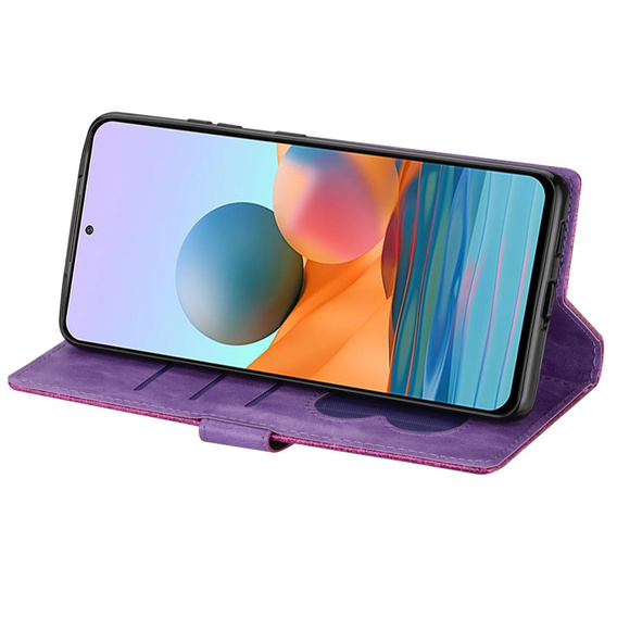 Klapkové puzdro pre Samsung Galaxy A36 5G, Wallet Zipper Pocket Glittery, fialové
