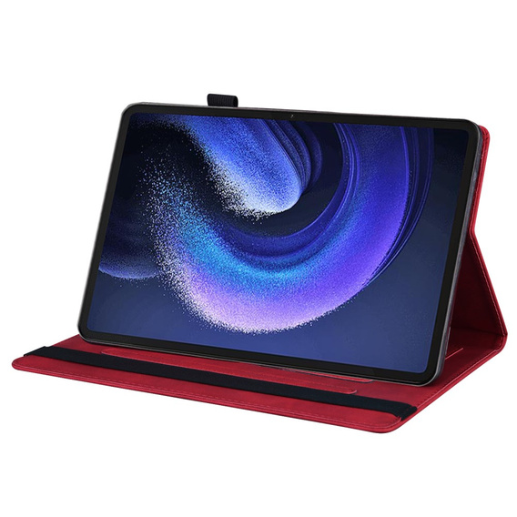 Puzdro pre Xiaomi Pad 6, Classic, s priestorom pre stylus, červené