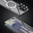 Magnetické puzdro Dual Glass MagSafe pre Samsung Galaxy S25 Ultra, čierne
