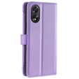 Klapkové puzdro pre Oppo A38 / A18 4G, Wallet Zipper Pocket, fialové