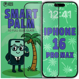 5D Full Glue Smart Palm tvrdené sklo pre iPhone 16 Pro Max
