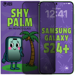 Tmavé sklo na ochranu súkromia Shy Palm pre Samsung Galaxy S24+ Plus