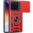 Obal na mobil pre Xiaomi 14T Pro, CamShield Slide, červené