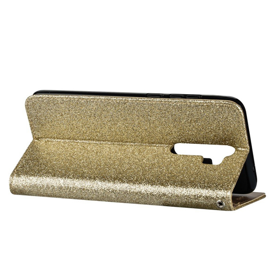 Klapkové puzdro pre Xiaomi Redmi Note 8 Pro, Wallet Zippered, zlaté