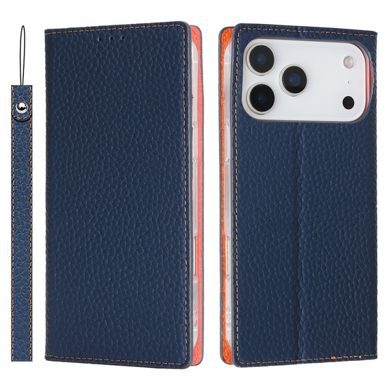 Puzdro Litchi Skin Grain flip pre iPhone 17 Pro Max