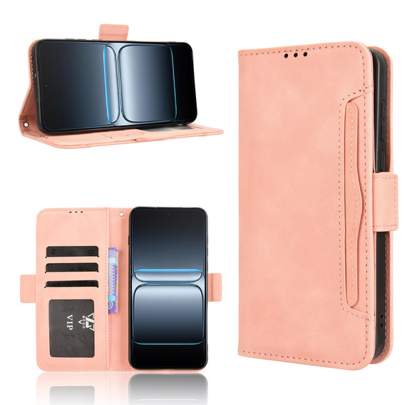 Klapkové puzdro pre OnePlus Nord 5, Card Slot, ružové