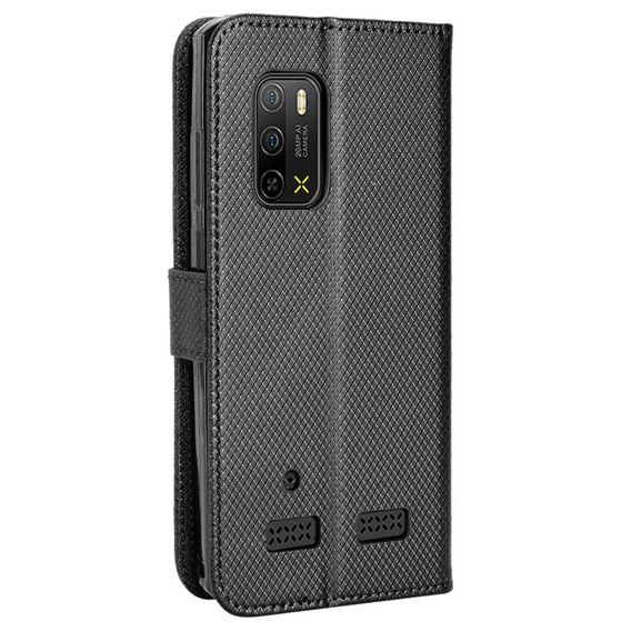 Klapkové puzdro pre Ulefone Armor X10 / X10 Pro, Wallet Smart Magnet Case, čierne