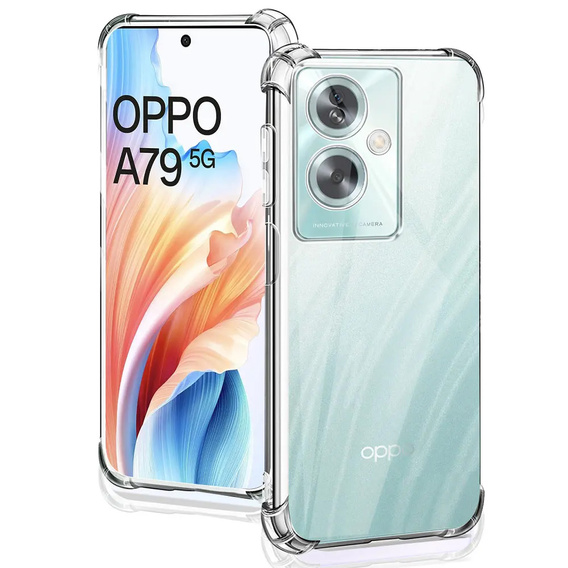 Obal na mobil pre Oppo A79 5G, Dropproof, priehľadné