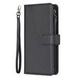 Klapkové puzdro pre Xiaomi Redmi 13C / Poco C65, Wallet Zipper Pocket, čierne